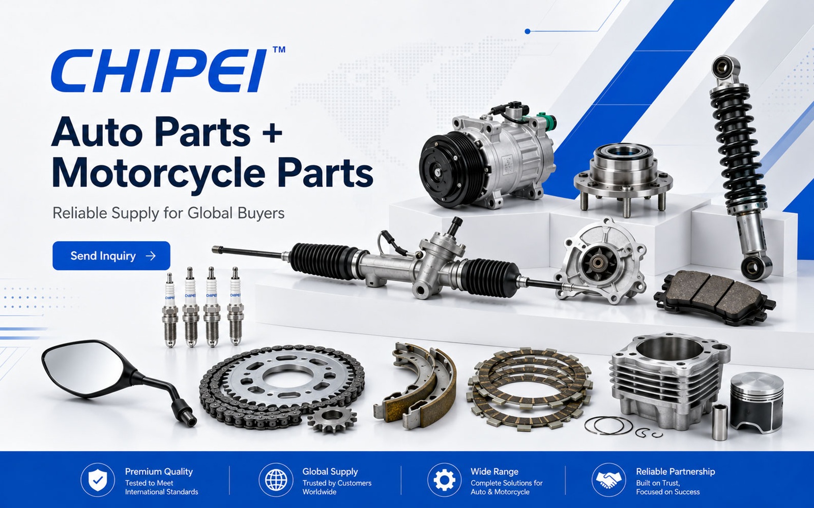CHIPEI auto parts and motorcycle parts supply